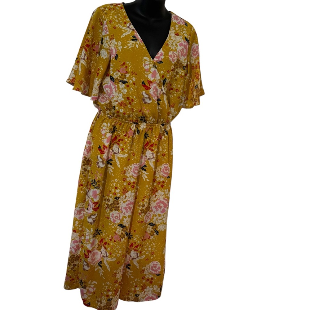 One Clothing floral wrap jumpsuit no belt size M